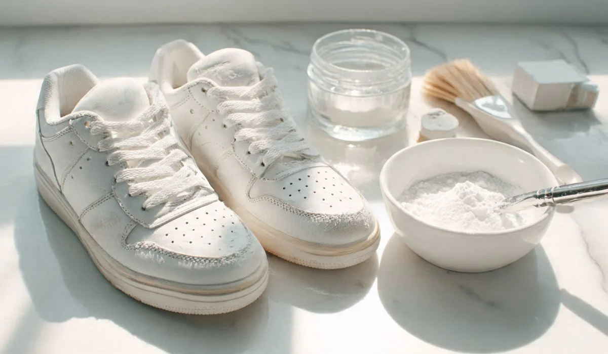 Clean Shoes with Baking Soda