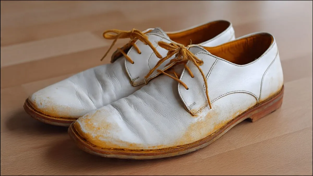Clean White Shoes That Turned Yellow
