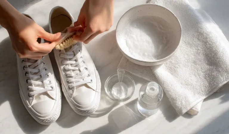 How to Clean White Shoes with Baking Soda and Hydrogen Peroxide