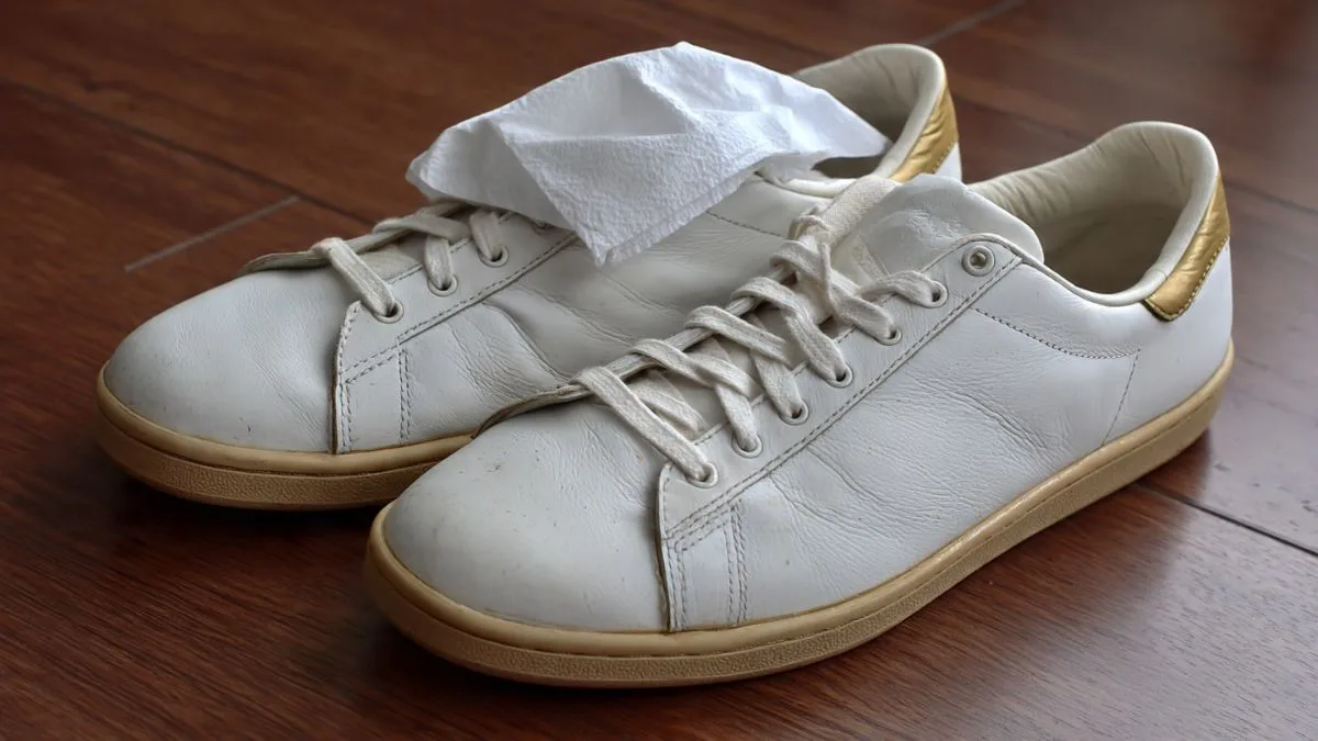 How to Remove Yellow Stains from White Shoes Using Tissue