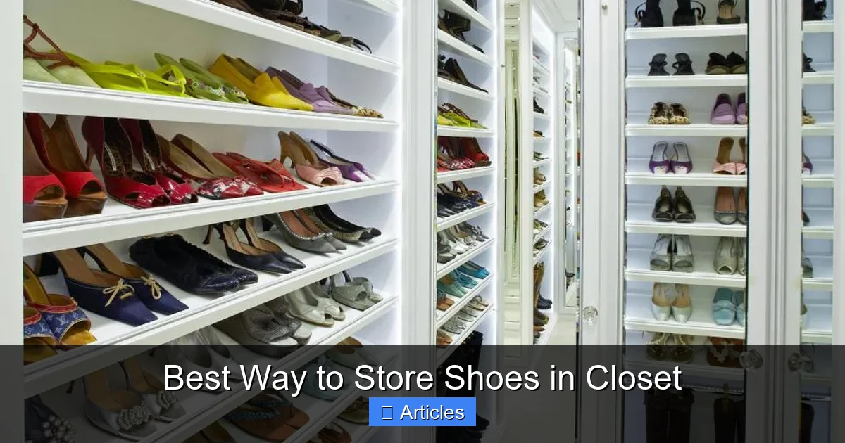 Best Way to Store Shoes in Closet