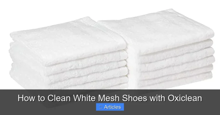 How to Clean White Mesh Shoes with Oxiclean