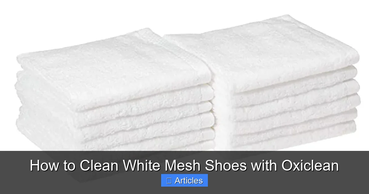 How to Clean White Mesh Shoes with Oxiclean