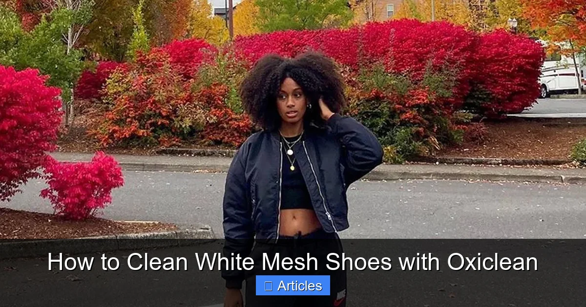 How to Clean White Mesh Shoes with Oxiclean