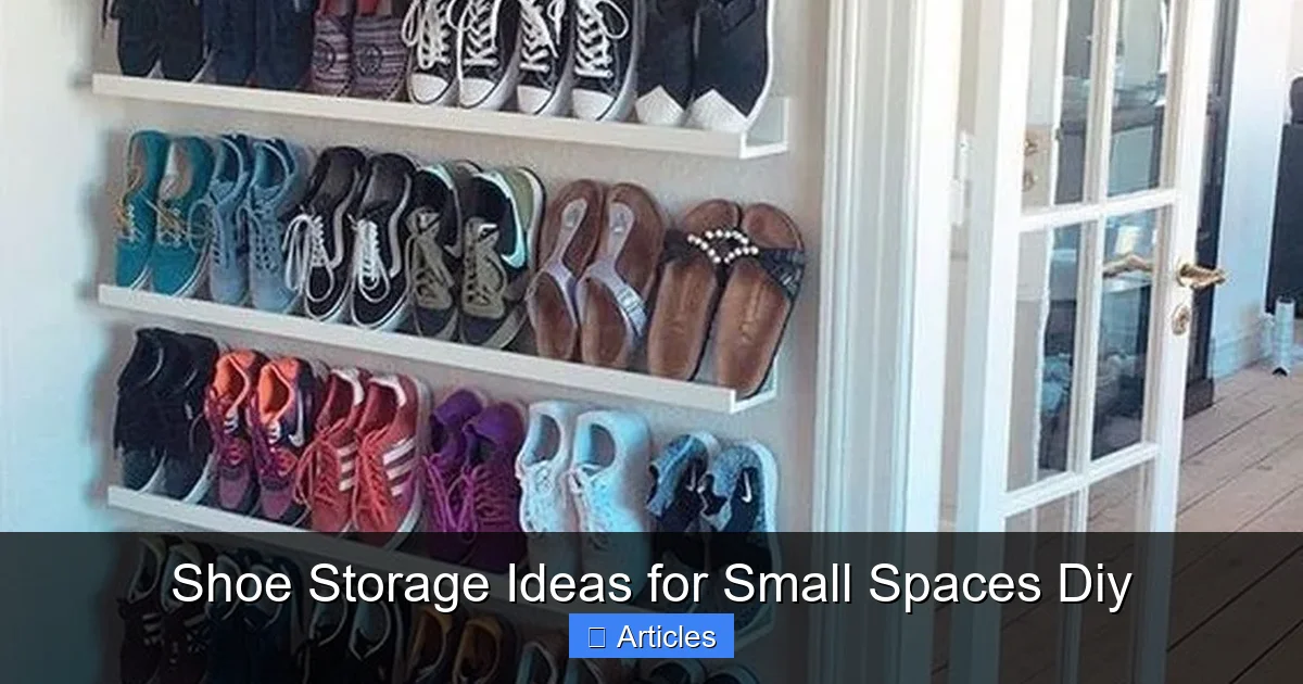 Shoe Storage Ideas for Small Spaces Diy