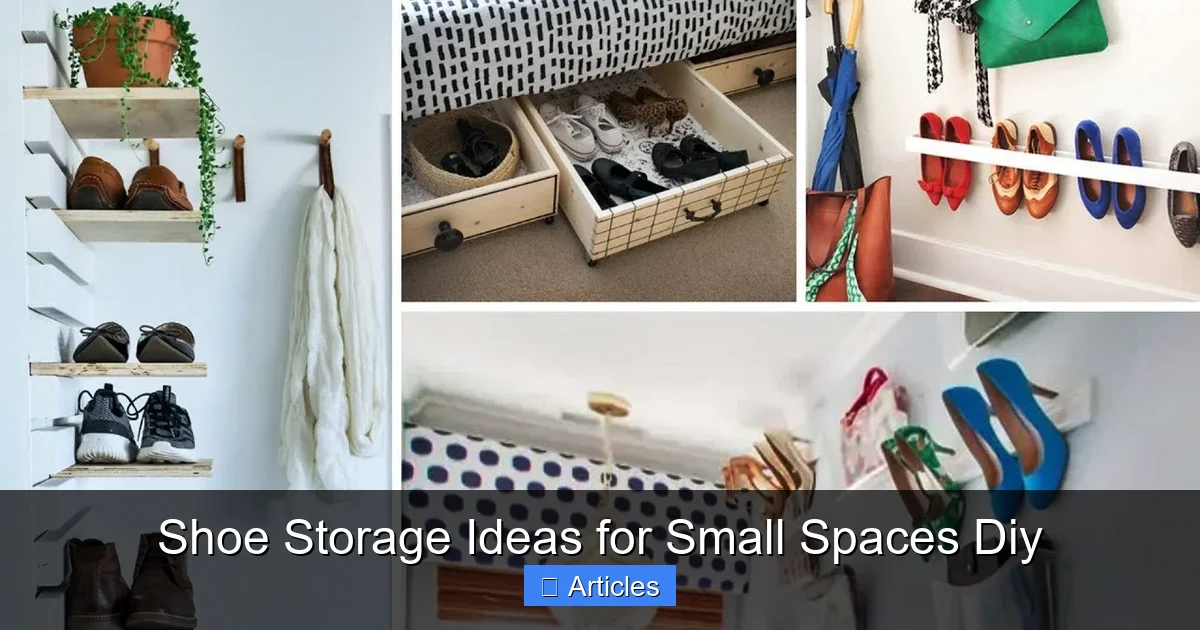 Shoe Storage Ideas for Small Spaces Diy