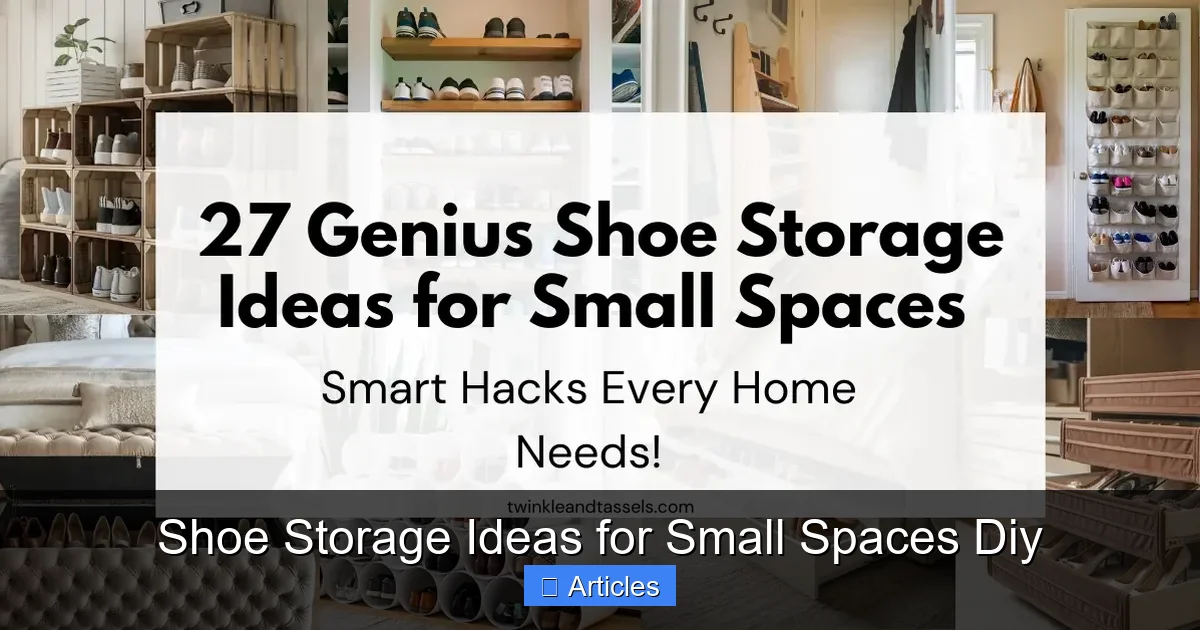 Shoe Storage Ideas for Small Spaces Diy