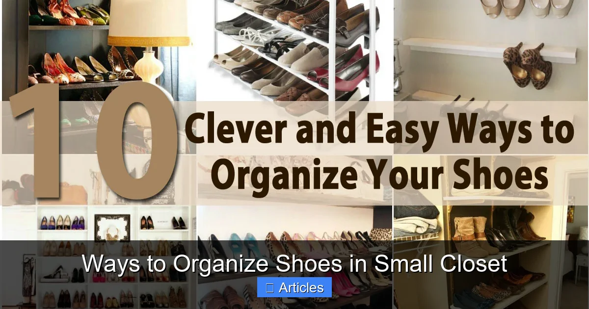 Ways to Organize Shoes in Small Closet