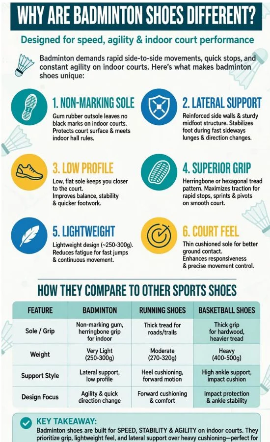 Why Are Badminton Shoes Different